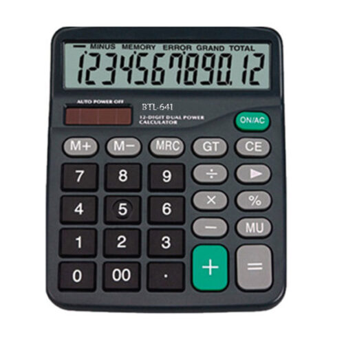 Simple Black Electronic Calculator BTL-641
